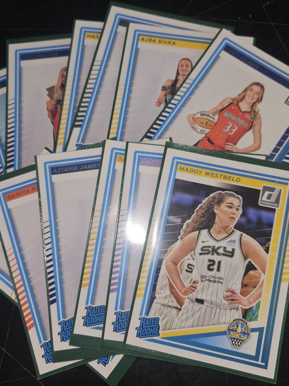 WNBA Rookie Card Lot- White & Green